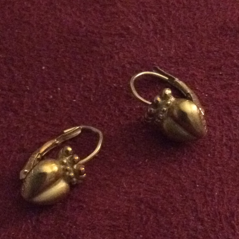 Burnished 14kt earrings - Picture 2 of 5